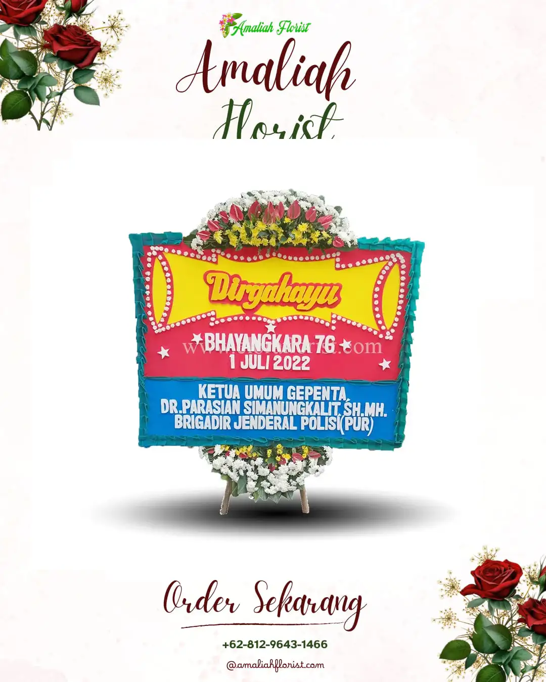 Papan Bunga HUT Ulang Tahun Pasaribu Tobing